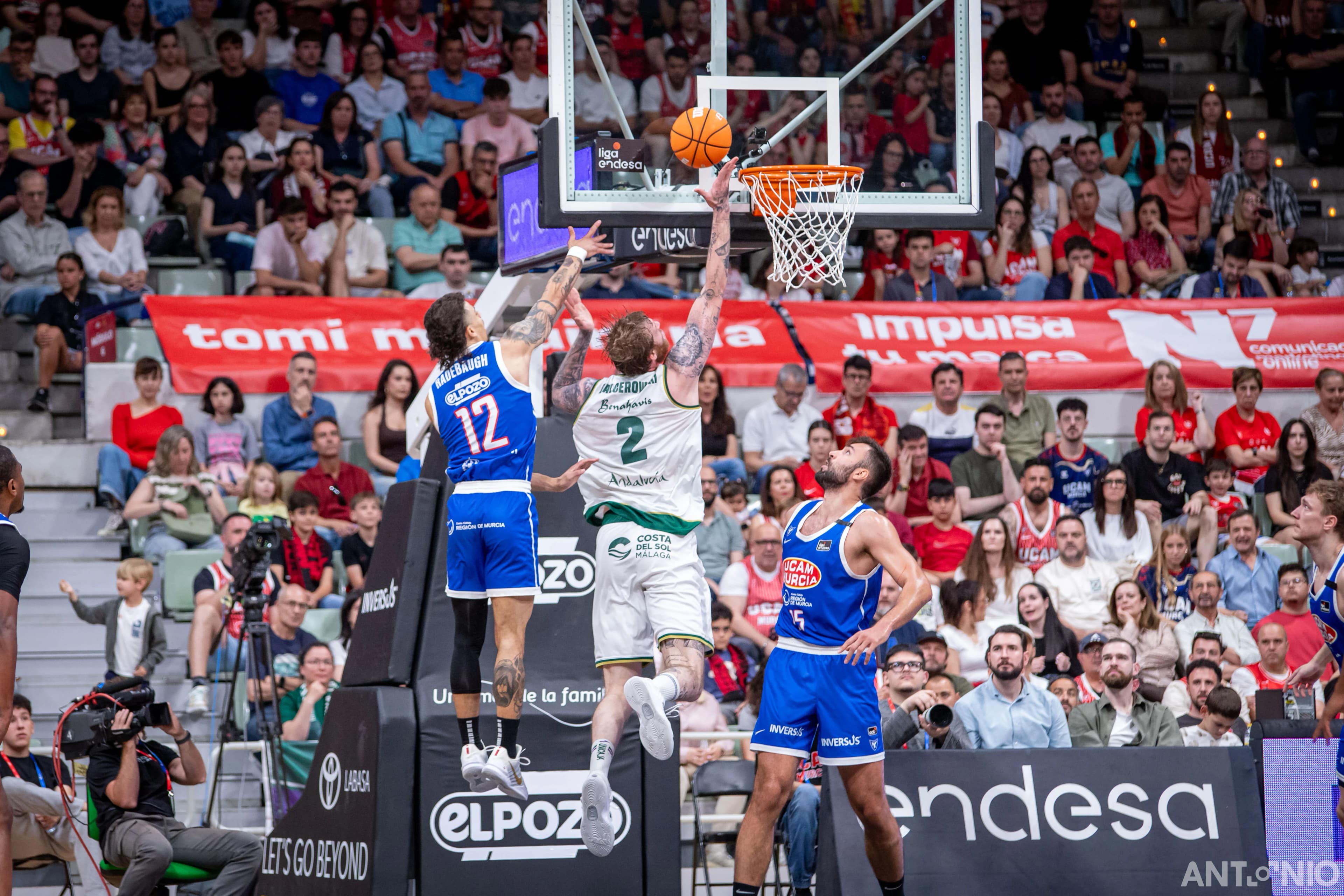 Fotografía 29 del partido UCAM Murcia - Unicaja Málaga.