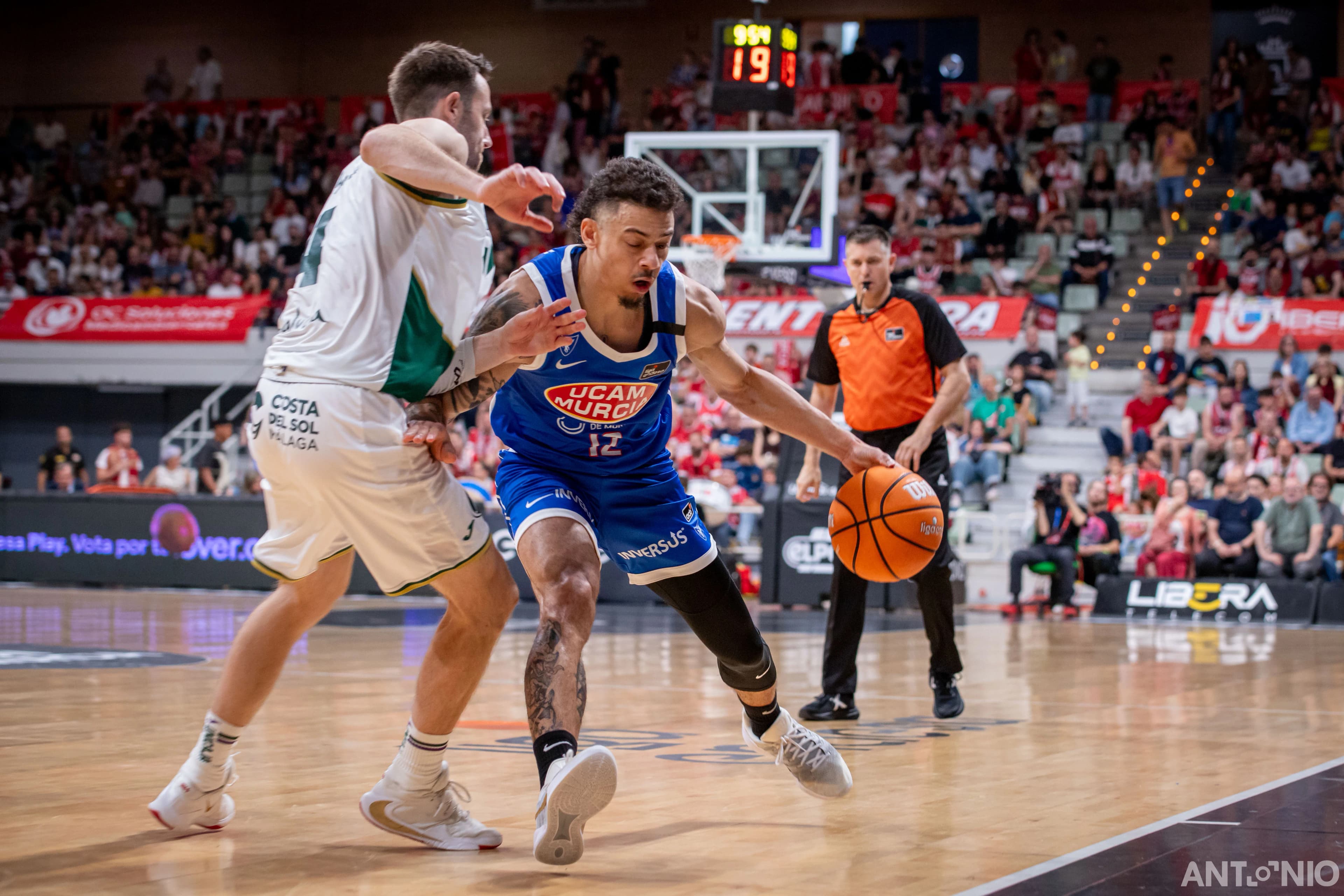 Fotografía 45 del partido UCAM Murcia - Unicaja Málaga.