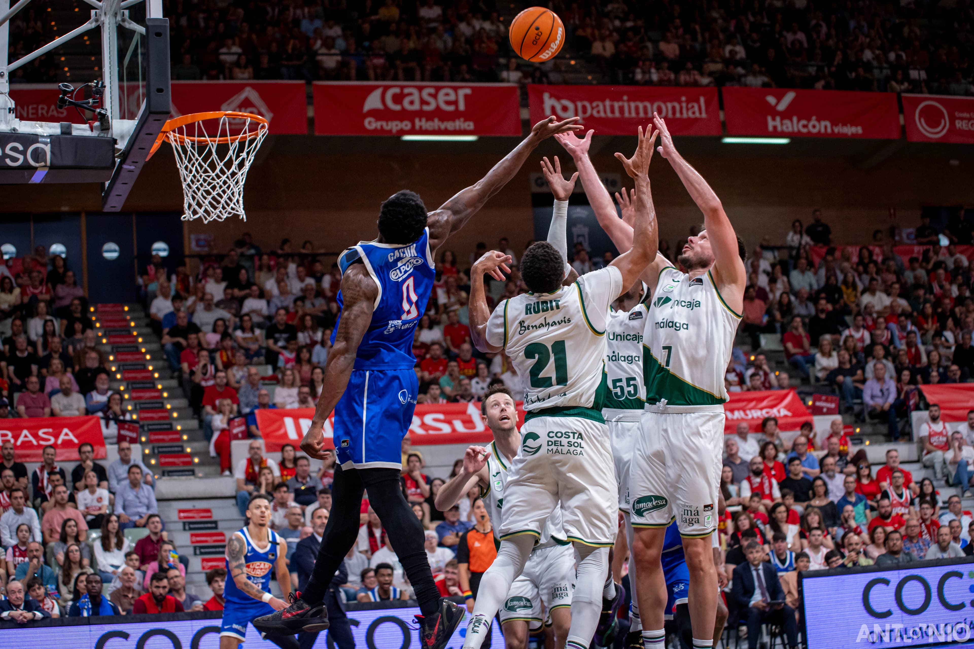 Fotografía 47 del partido UCAM Murcia - Unicaja Málaga.