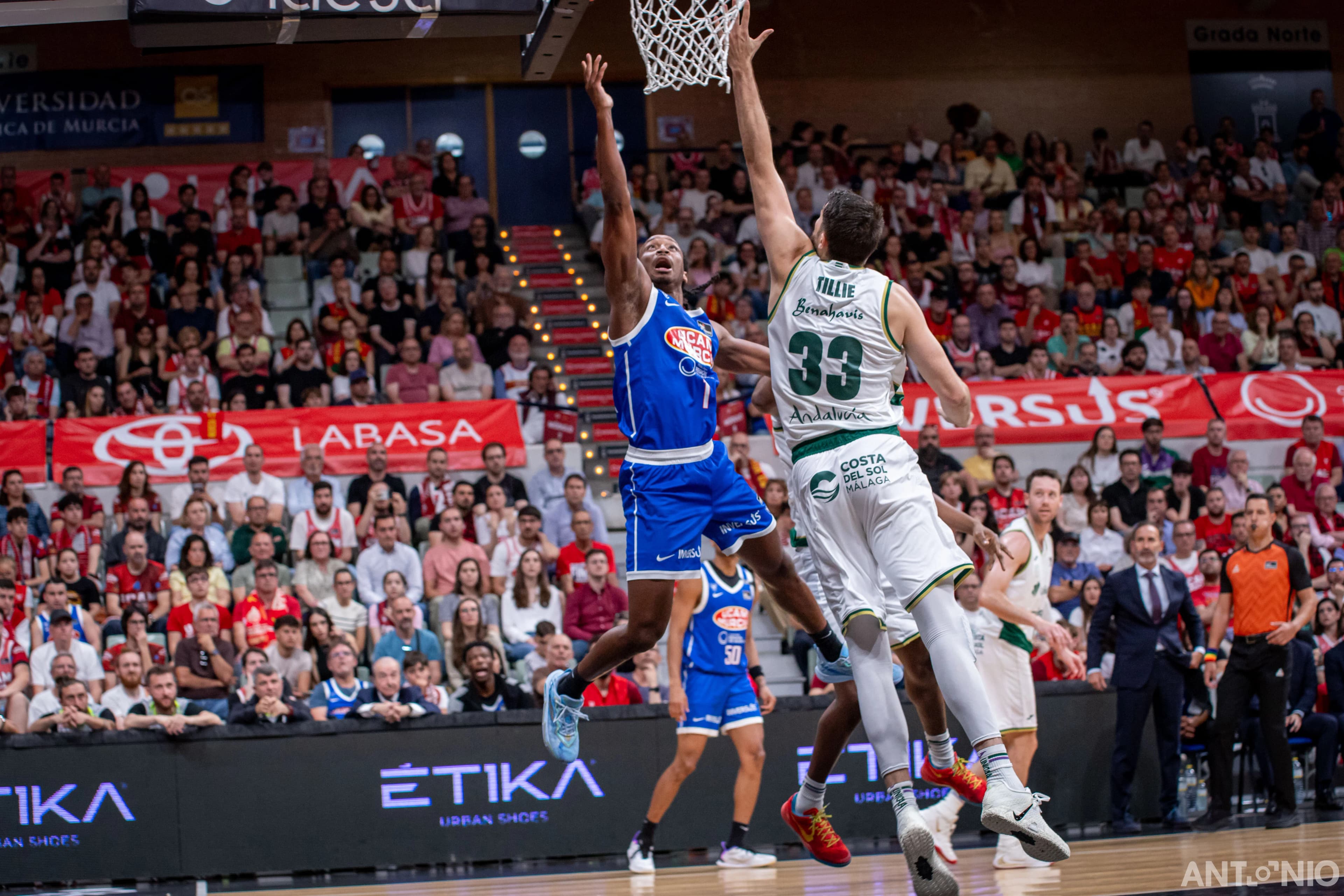 Fotografía 48 del partido UCAM Murcia - Unicaja Málaga.