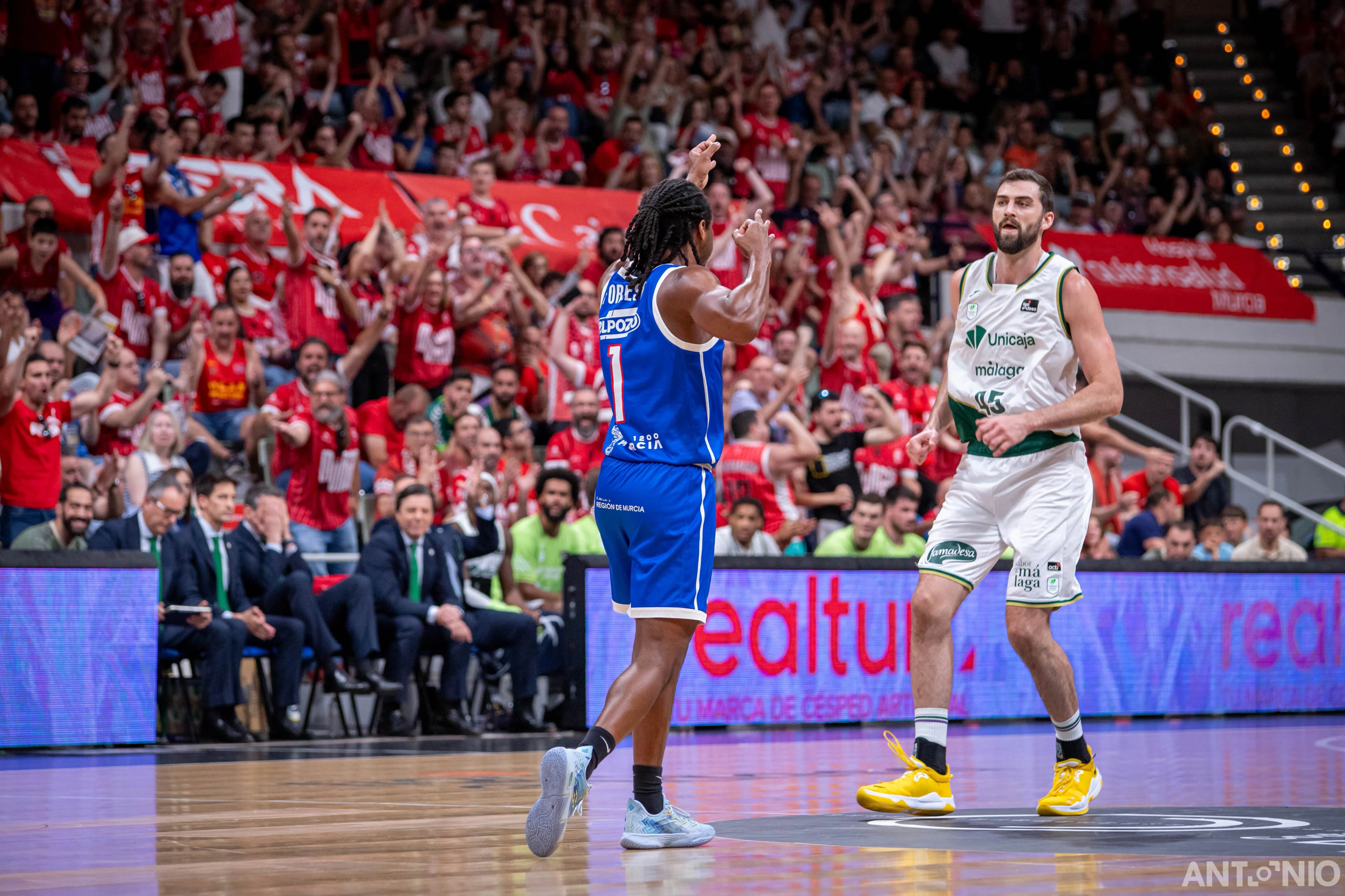 Fotografía 49 del partido UCAM Murcia - Unicaja Málaga.