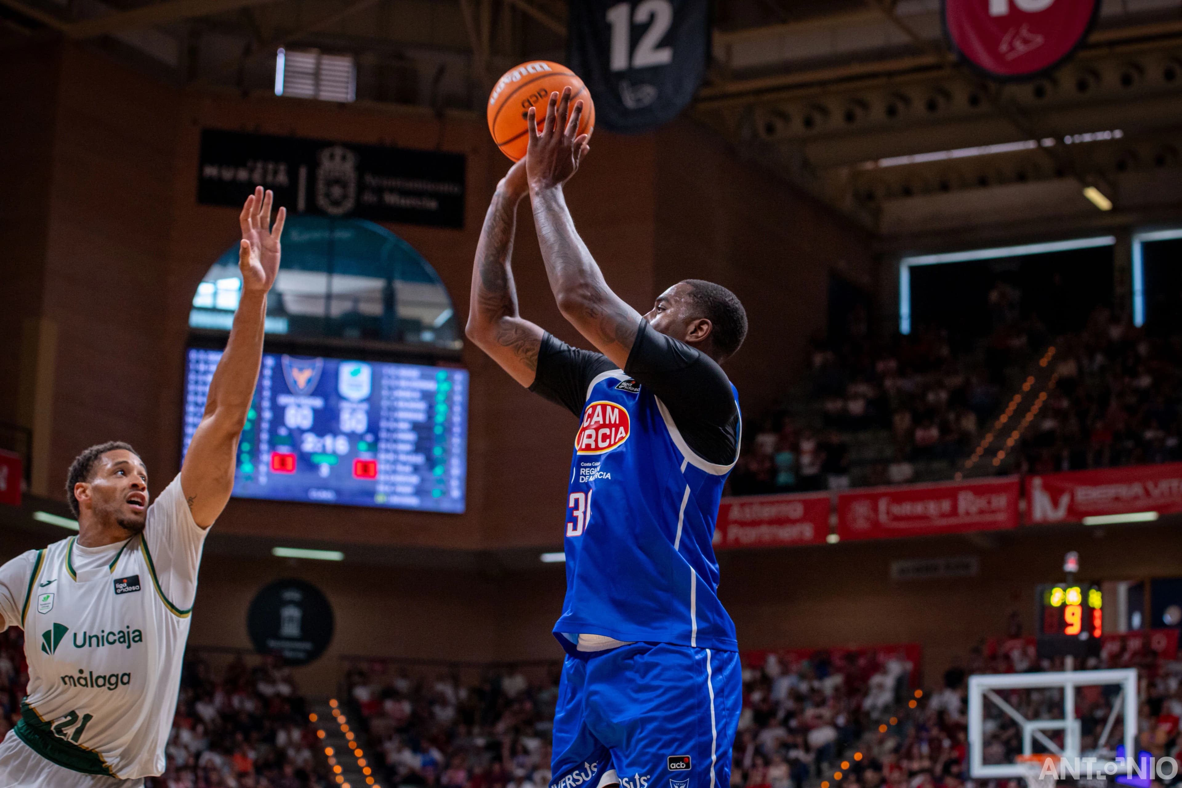 Fotografía 53 del partido UCAM Murcia - Unicaja Málaga.