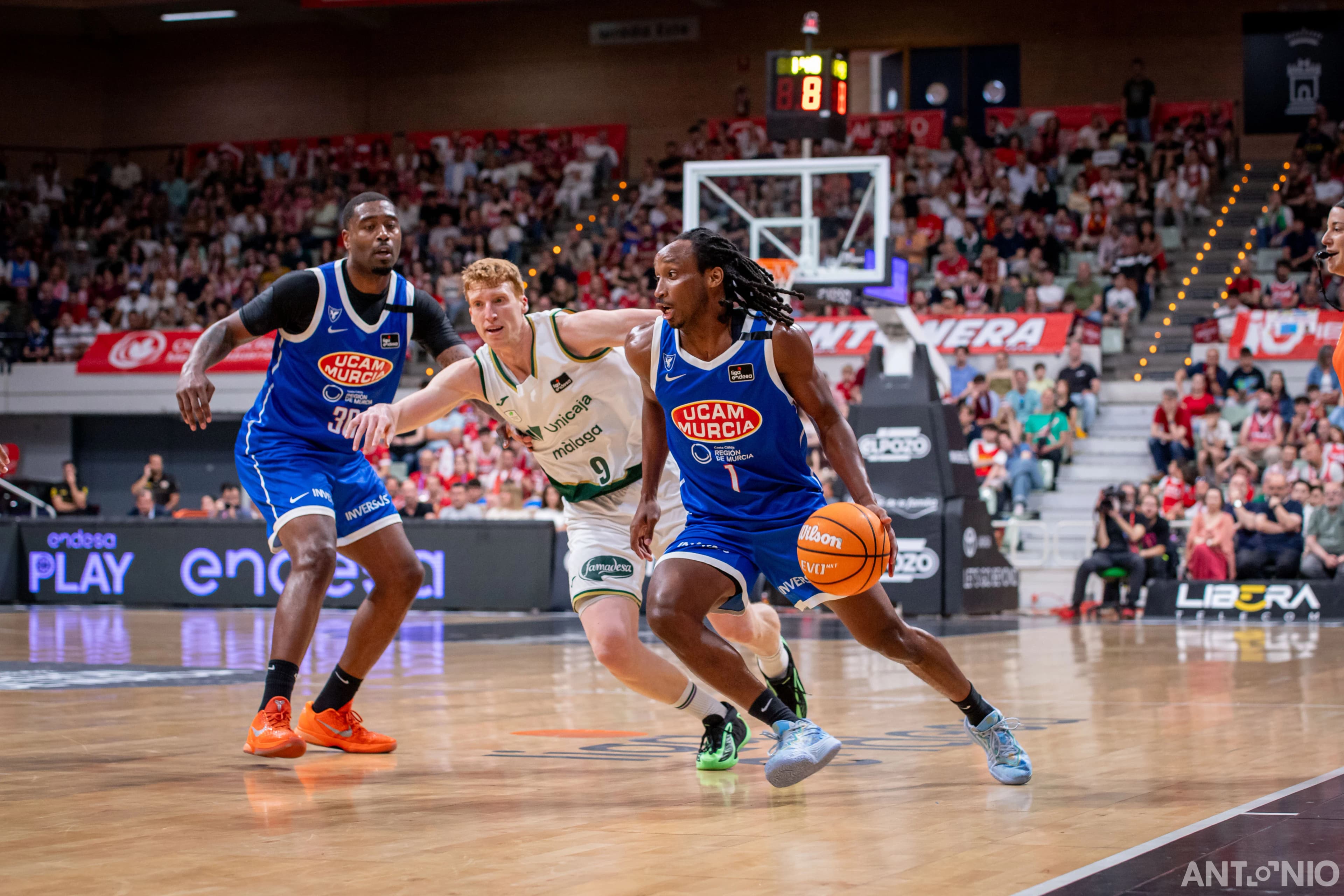 Fotografía 54 del partido UCAM Murcia - Unicaja Málaga.