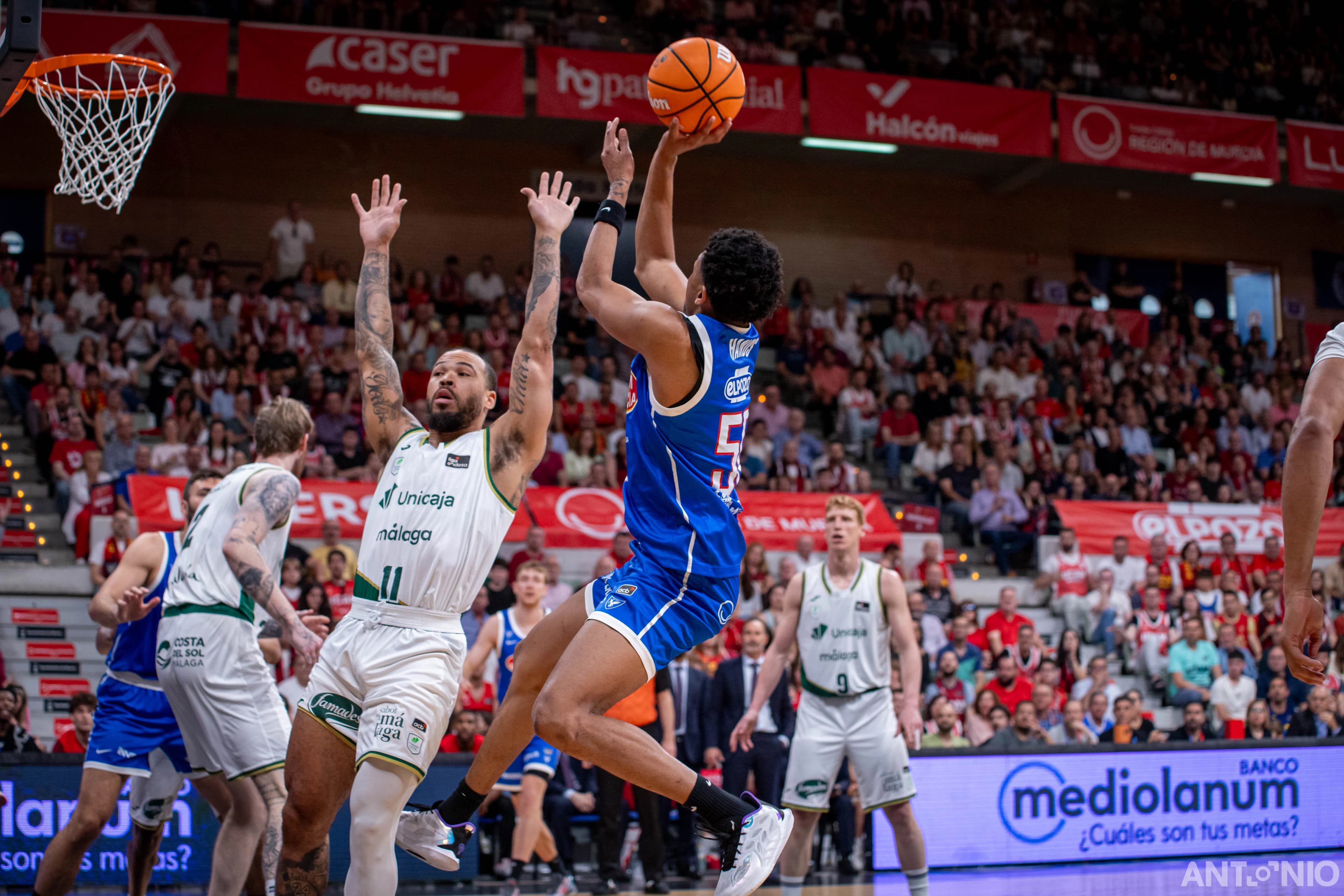 Fotografía 56 del partido UCAM Murcia - Unicaja Málaga.
