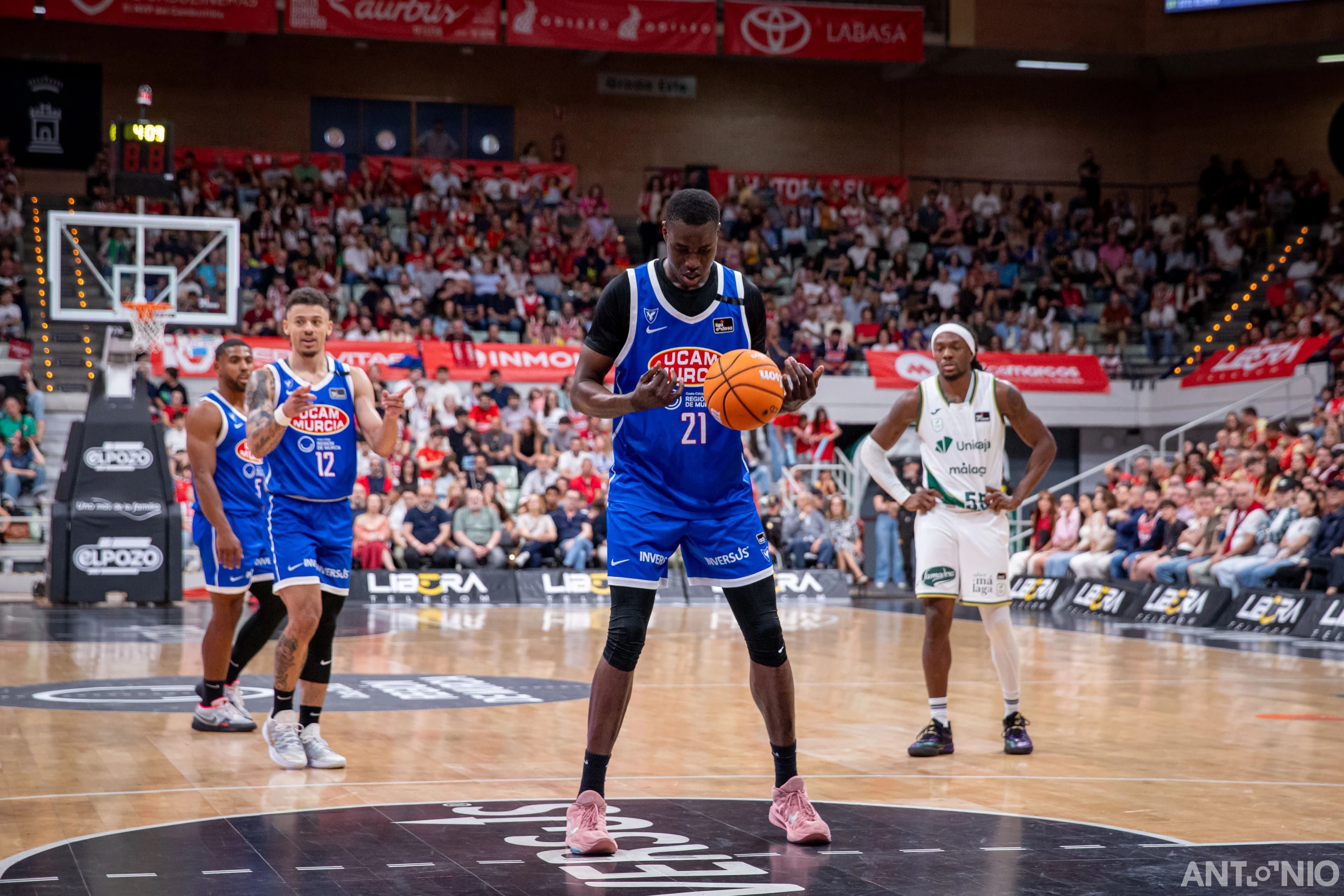 Fotografía 62 del partido UCAM Murcia - Unicaja Málaga.