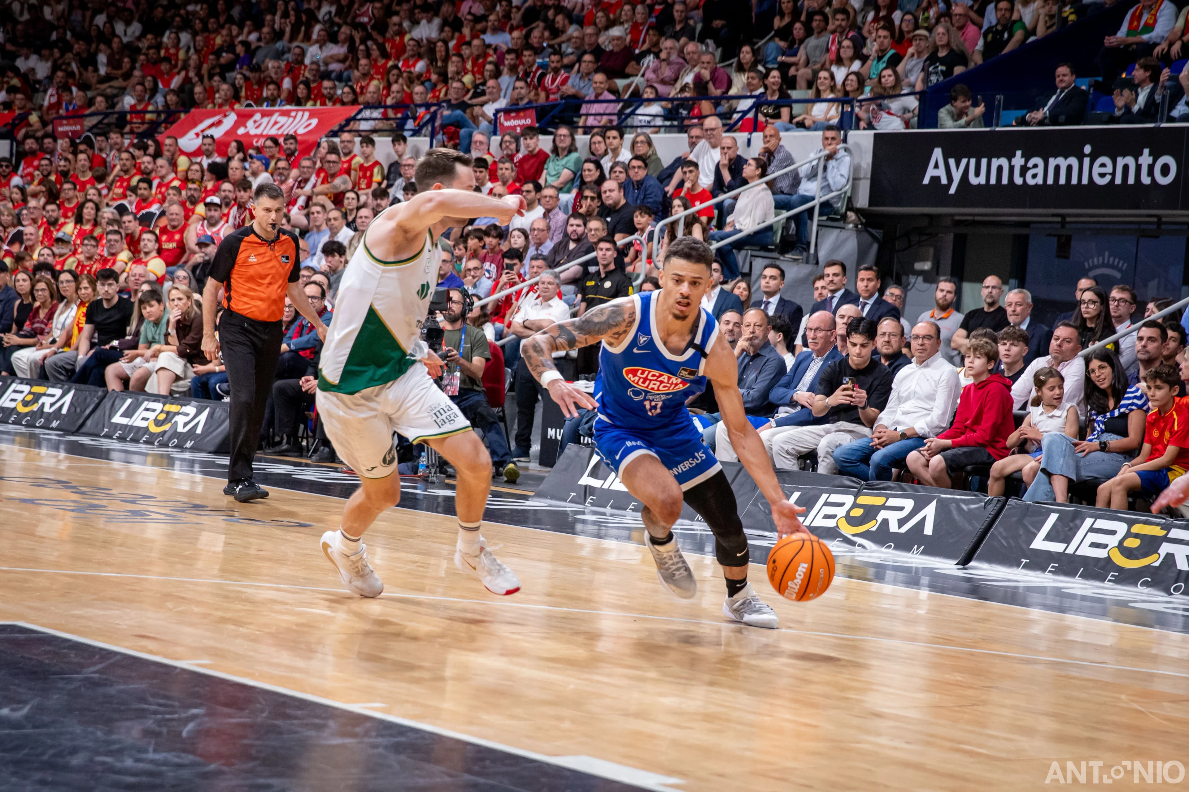Fotografía 63 del partido UCAM Murcia - Unicaja Málaga.